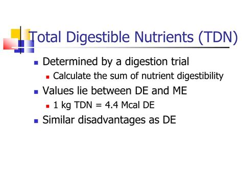 total digestible nutrient|how to calculate tdn.